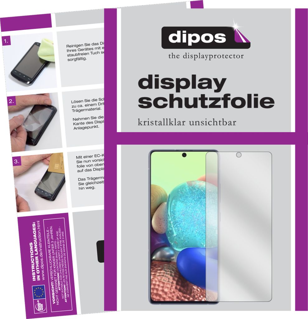 5x Schutzfolie für Samsung Galaxy A71 5G Display Folie klar Displayschutzfolie
