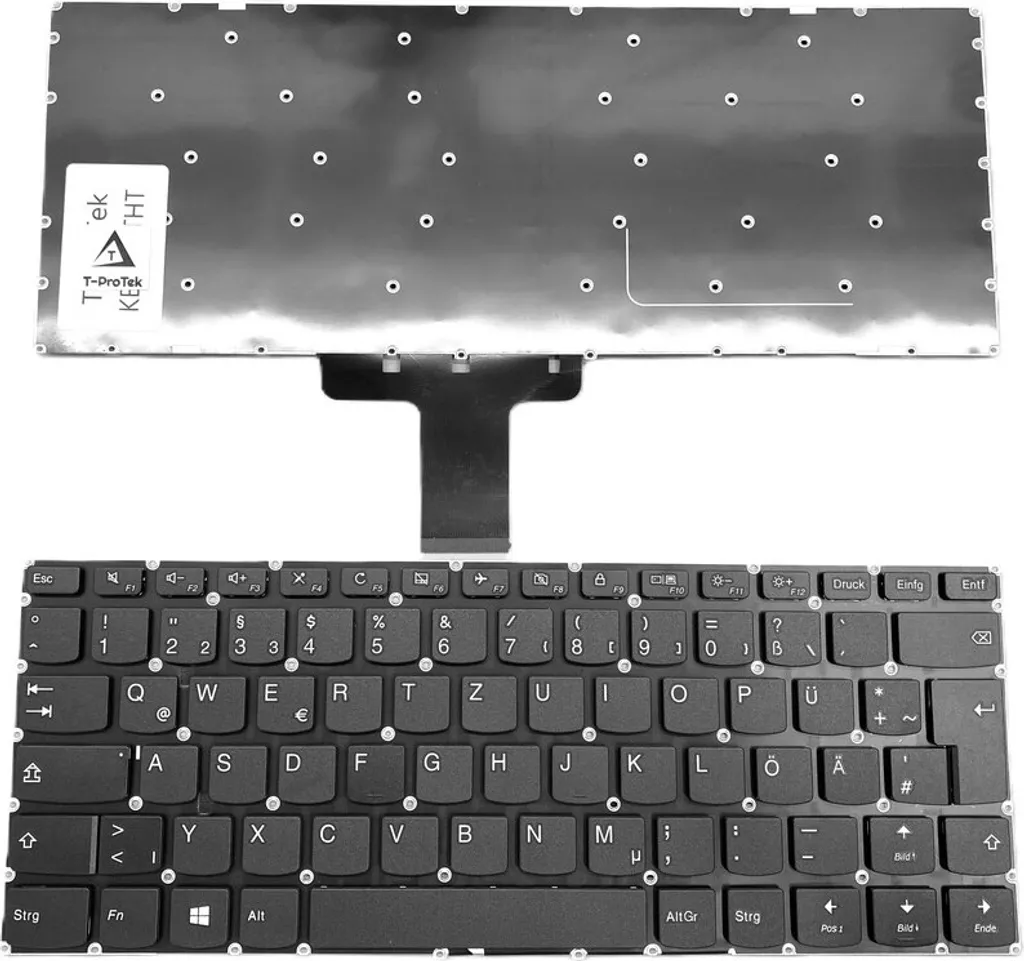 Clavier pour Lenovo IdeaPad 310S-14AST-80UL Allemand QWERTZ Noir