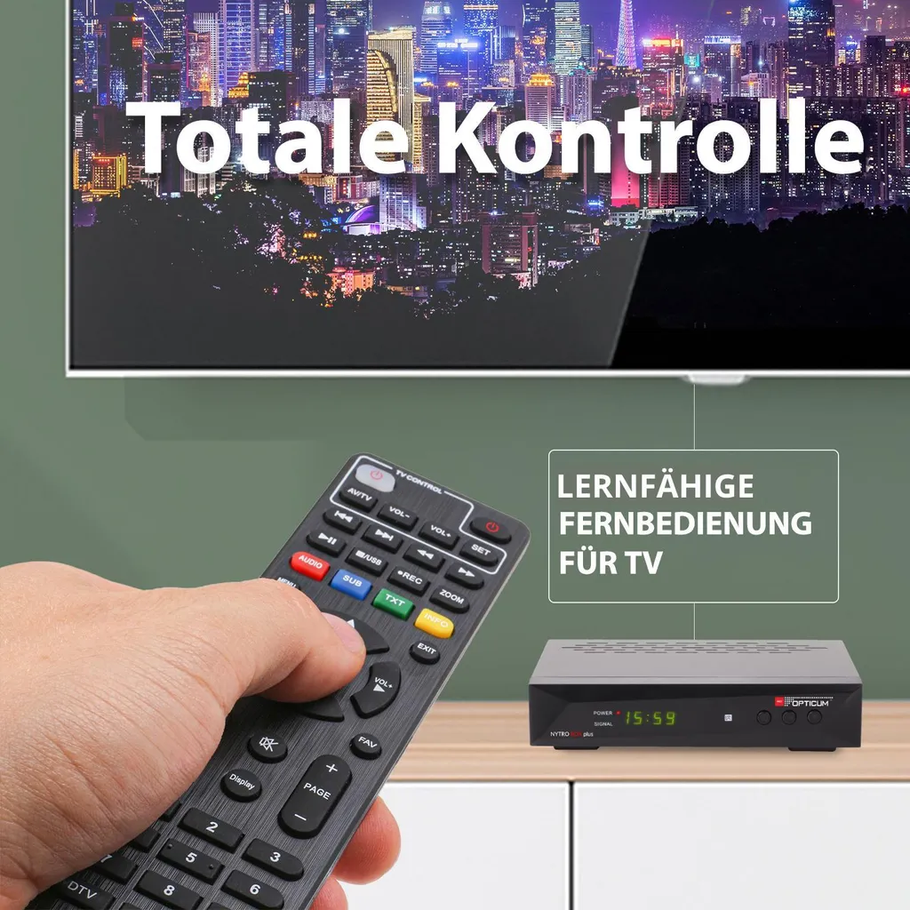 Décodeur DVB-T2 HEVC H.265 Opticum Nytro Box Plus avec Audio Dolby - 10