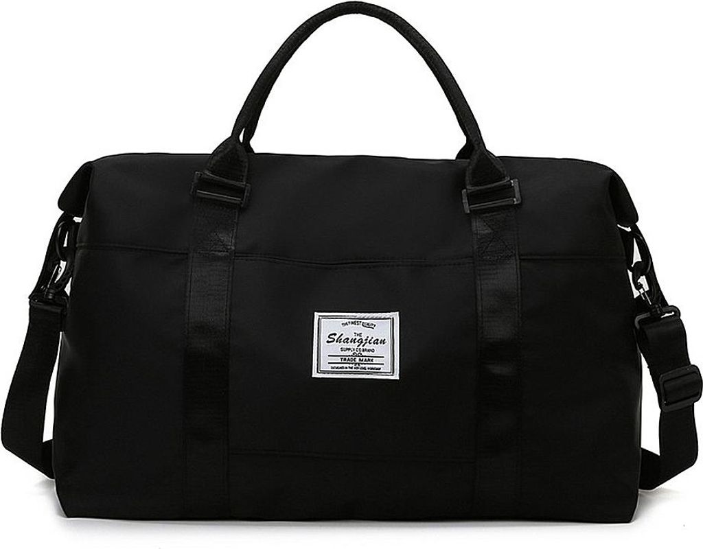 Sporttasche Reisetasche für Damen und Herren mit Schuhfach und Nassfach, Kunstleder Wasserdicht Weekender Carry On Fitnesstasche Trainingstasche G...