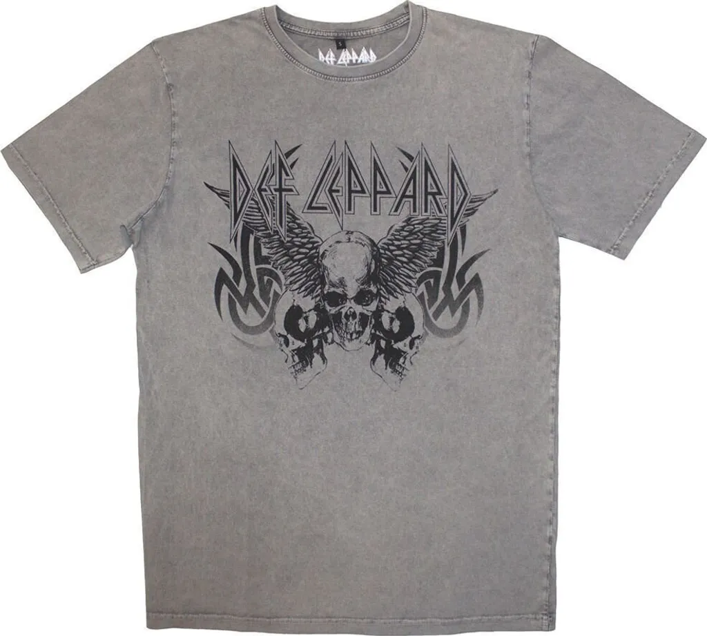 T-shirt Def Leppard Gris Délavé : Adoptez le Look Rock Vintage Unique