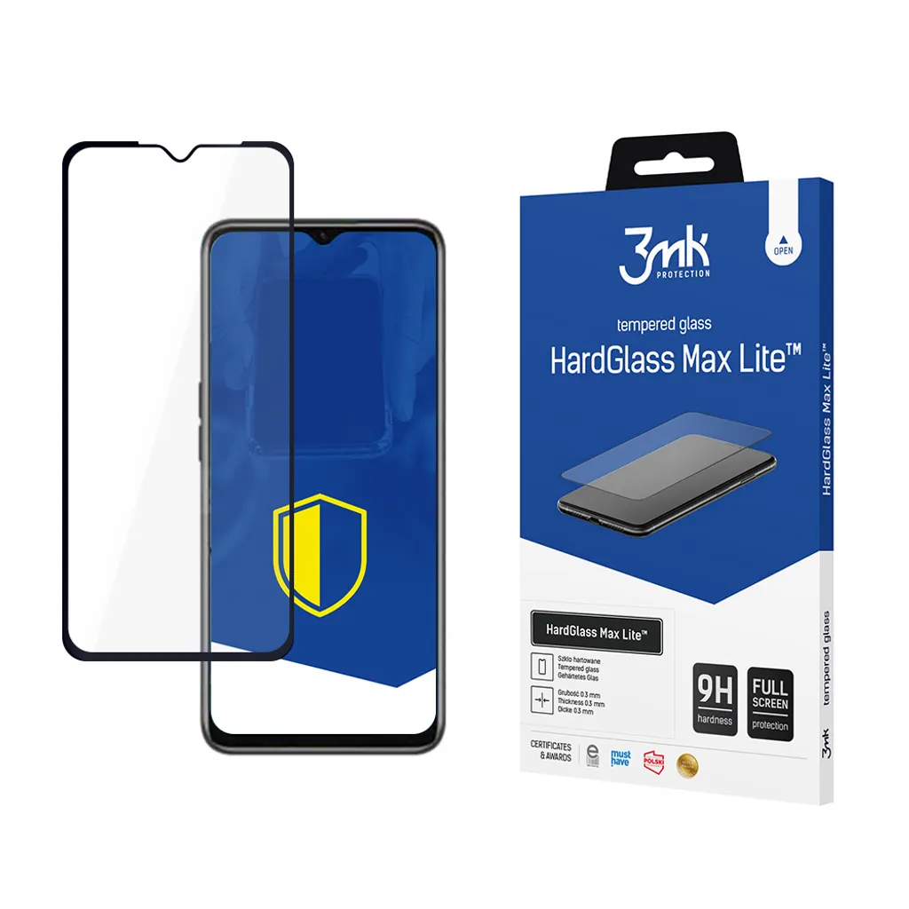 3mk HardGlass Max Lite per Realme 10 5G: Vetro Temperato Professionale 9H