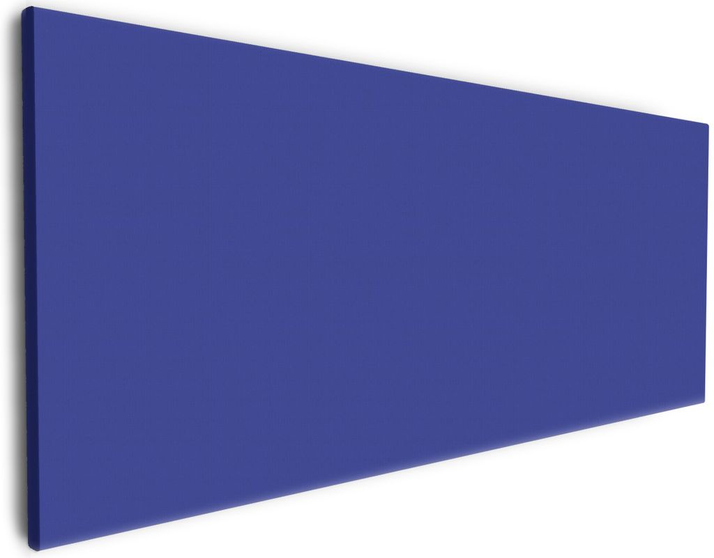 Wallario Premium Leinwandbild Dunkelblau in Größe 80 x 200 cm