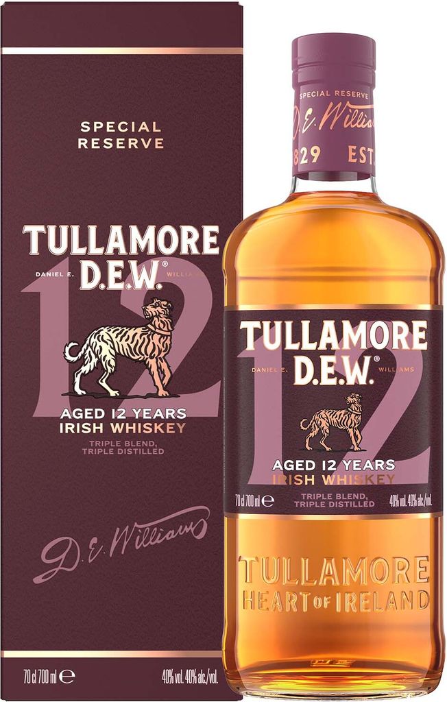 Tullamore DEW 12 Jahre - Triple Distilled - Irish Blended Produktbild 
