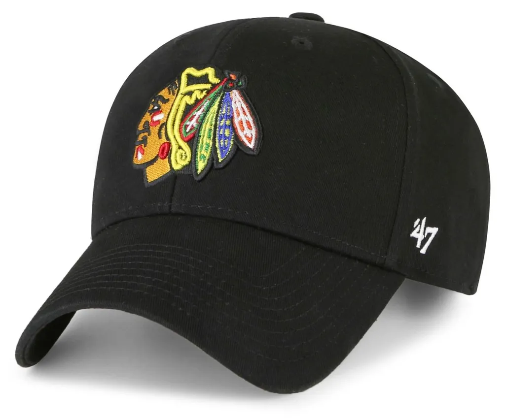 Casquette Strapback 47 Brand LEGEND Chicago Blackhawks Noire Réglable