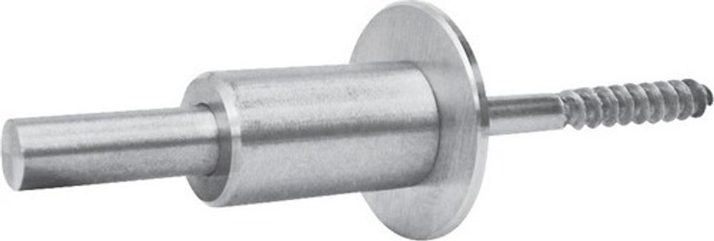 Rundstabhalter mit Rundstab 50 mm Edelstahl V4A Ø 10 mm Produktbild 