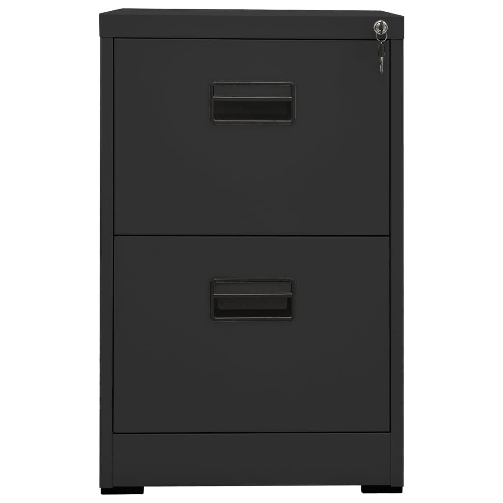 vidaXL Szafka na dokumenty antracyt 46x62x72,5 cm stal Zdjęcie produktu 