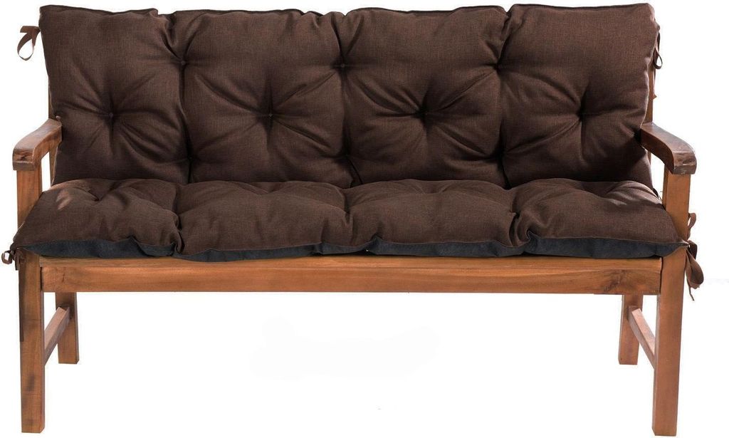 Gartenbankauflage Braun 150x60x50 Bankauflage Bankkissen Sitzkissen Sitzpolster Auflage Sitzbank Sitzkissen Mayaadi Home