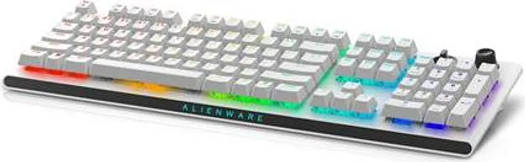 Clavier Alienware AW920K Blanc Tri-Mode avec Rétroéclairage RVB et Cherry MX