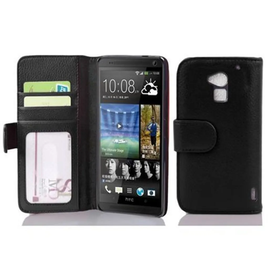 Custodia HTC ONE MAX T6 Cadorabo Nero | Cover Libro Elegante e Funzionale