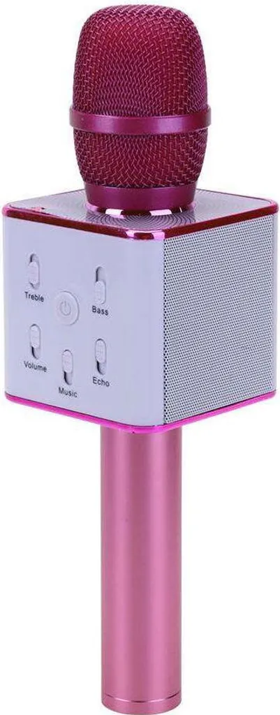 Microphone Eljet Performance rose Bluetooth avec batterie rechargeable 5W