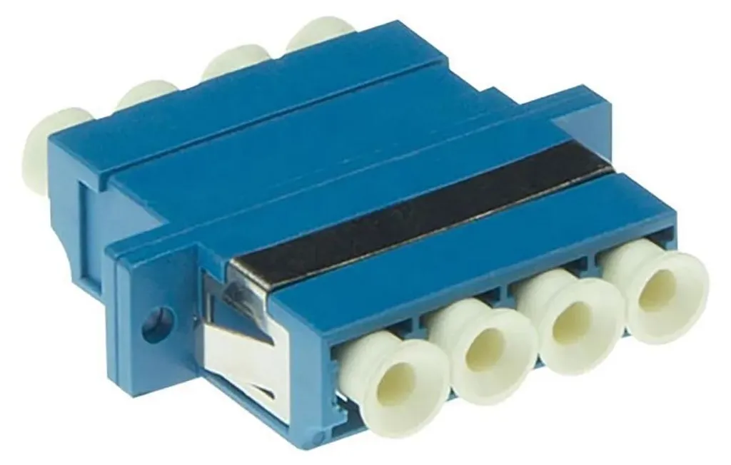 ACT Adaptateur fibre optique LC-LC Quad monomode OS2 bleu haute densité