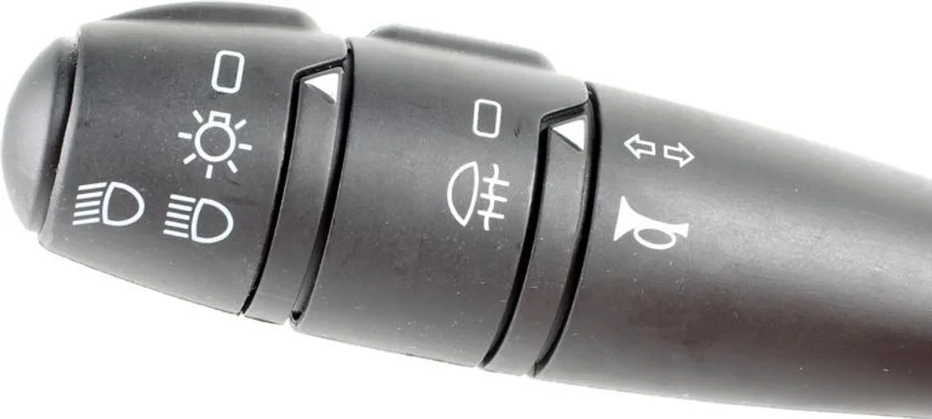 Commodo d'éclairage et clignotants pour commande de feux automobile noir - 5