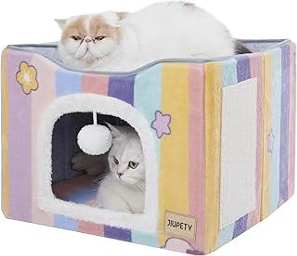 Jiupety Cuccia Gatto 2 Livelli Recensione | Letto Grande Arcobaleno