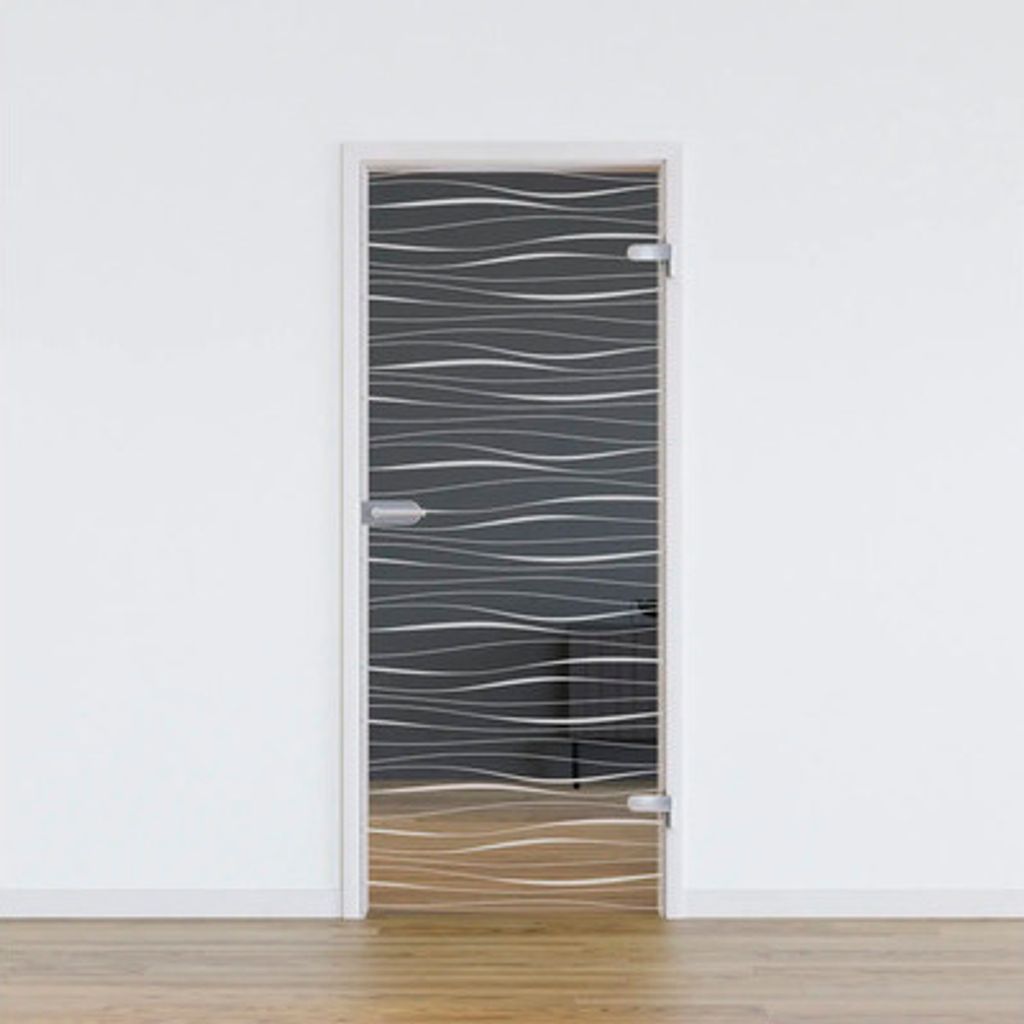 Pertura Glastür Glera Tidal 01 834 x 2097 x 8 mm Rechts für Beschlag Studio