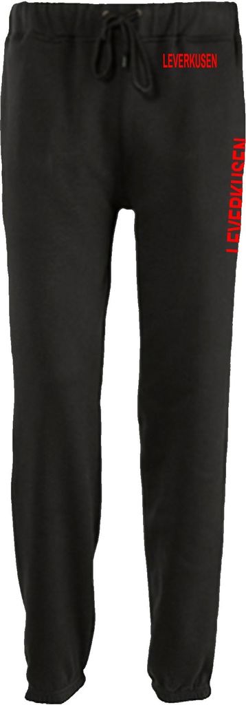 multifanshop Jogginghose - Leverkusen - Bund & Seite, schwarz, Größe L