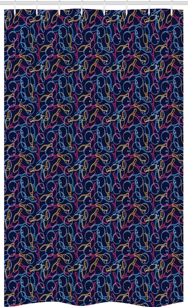 Tenda Doccia Funky Bowling 120x180 ABAKUHAUS Multicolore