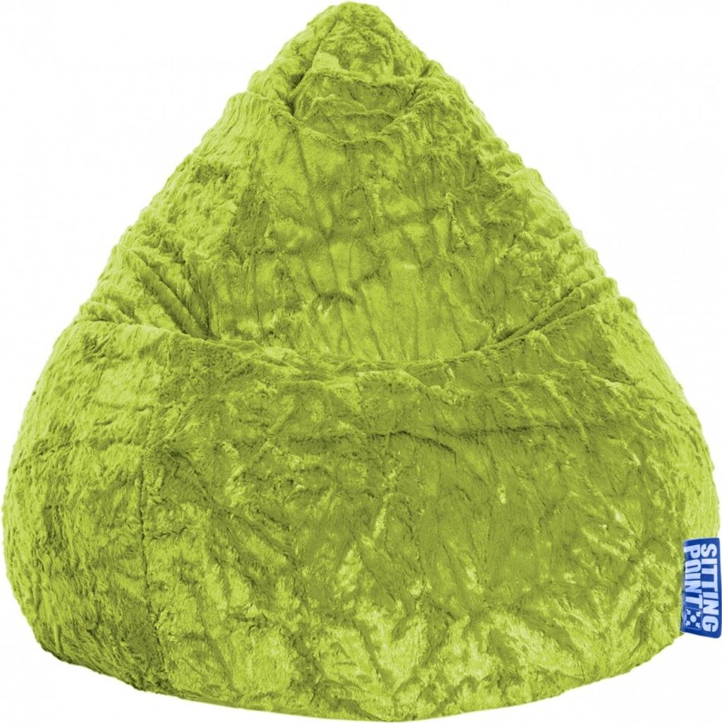 Sitting Point Bean Bag Fluffy XL 70 x 110 cm,  Gruen Produktbild 