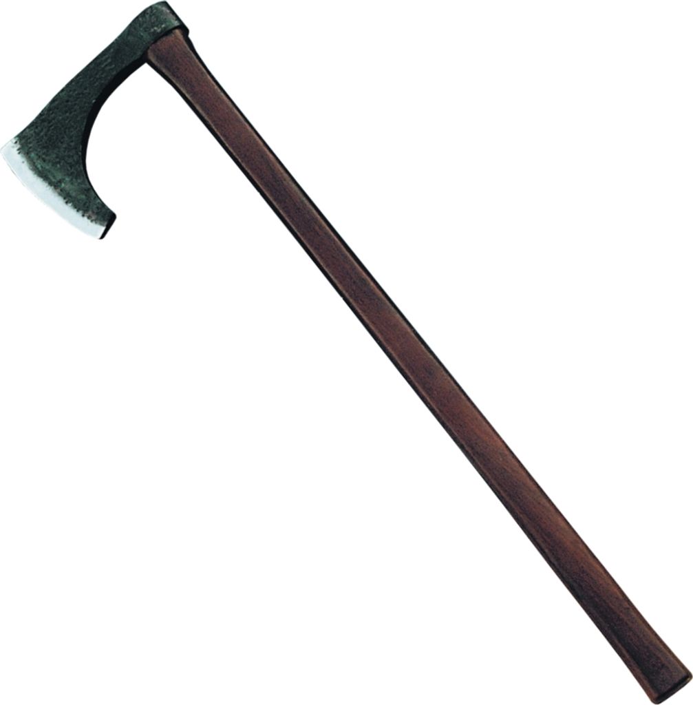 Handgeschmiedete Wikingeraxt aus Kohlenstoffstahl, 80 cm Produktbild 