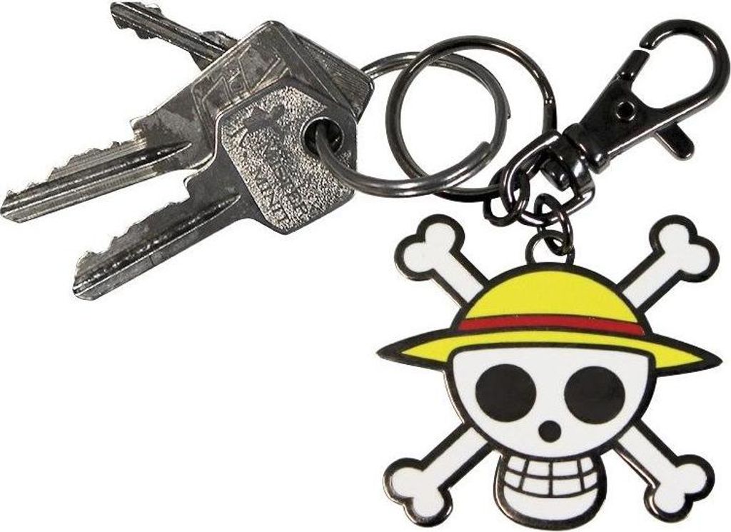 ONE PIECE - Ciondolo portachiavi - Teschio - Luffy Ruffy Immagine del prodotto 