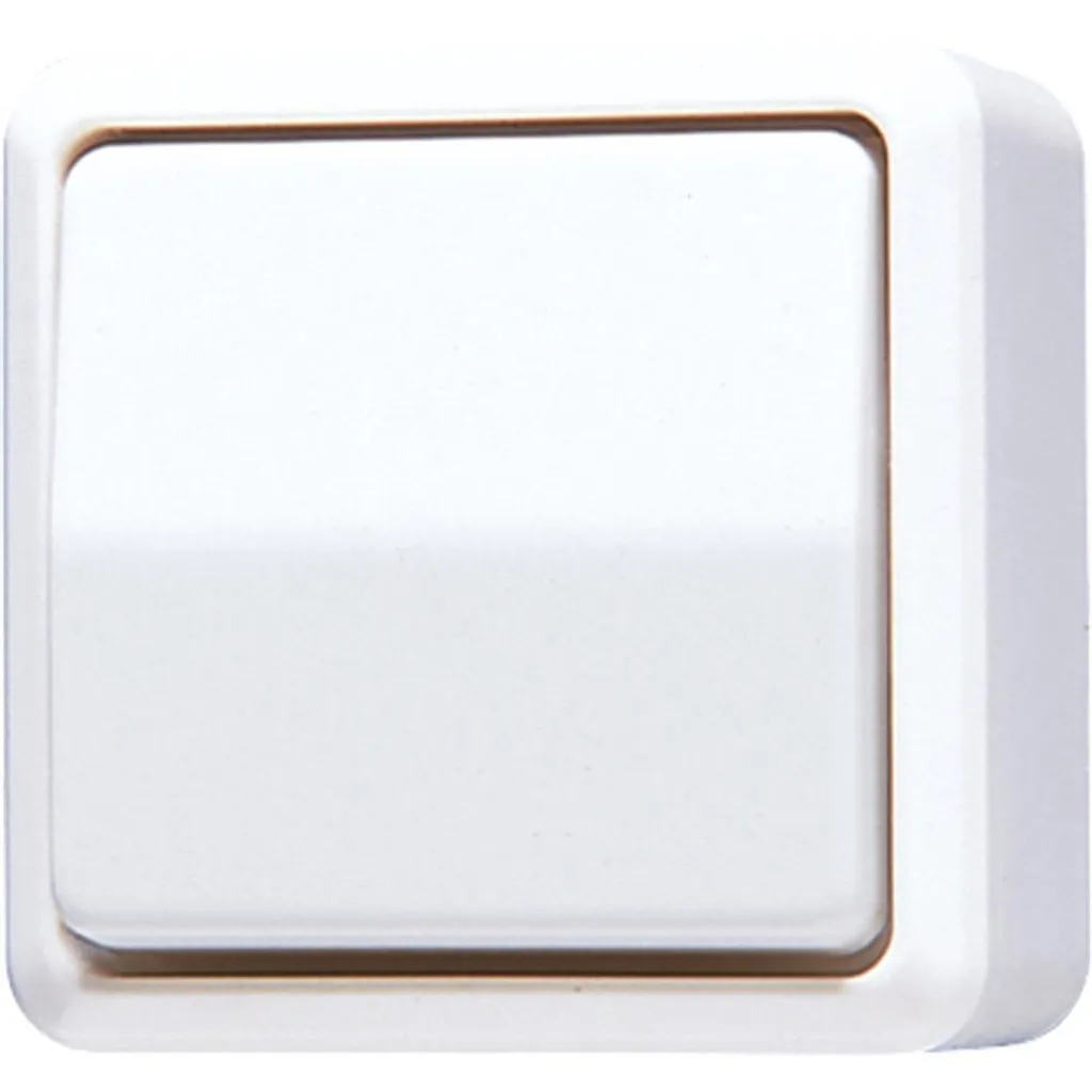 Interrupteur va-et-vient Jung 606 A WW blanc pour rénovation maison