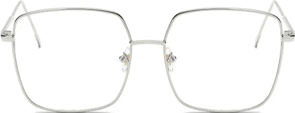 Lunettes écran carrées Ernstep argenté pour travail sur ordinateur