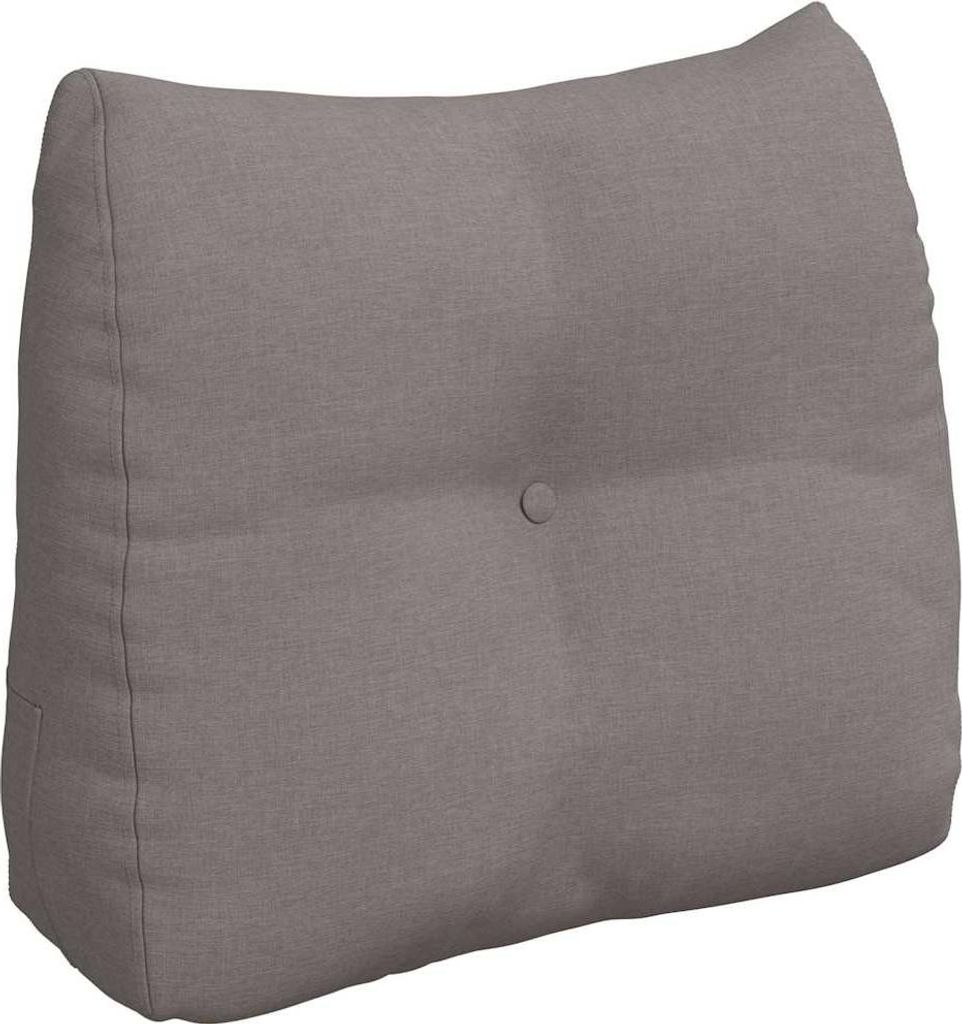 vidaXL Rücken Kissen Taupe 60 x 24 x 50 cm Stoff