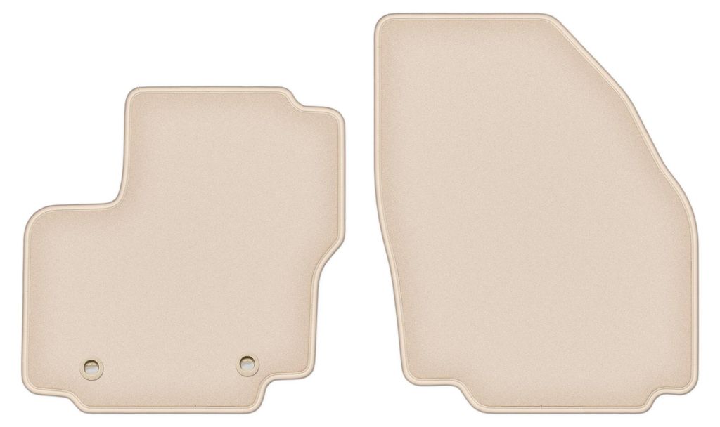 DURBAN Beige Velours-Fußmatten vorne für Ford Galaxy MK2 Minivan (2006-2011)