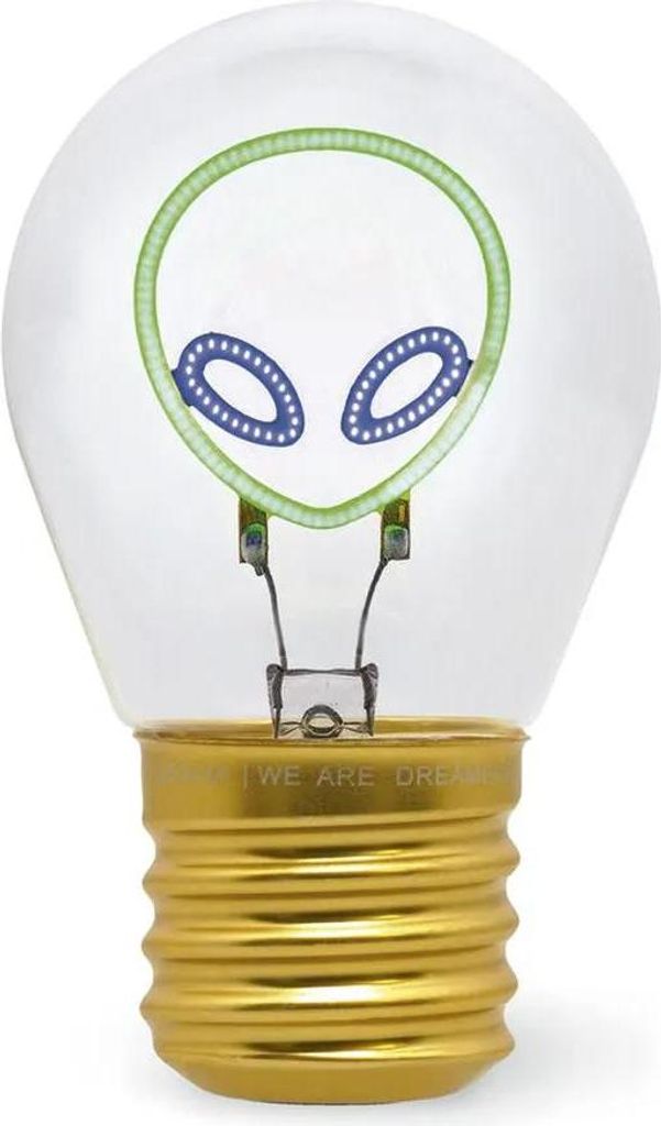 Legami Bulb Fiction-alien Tischlampe Golden One Size / EU Plug 220V Golden One Size