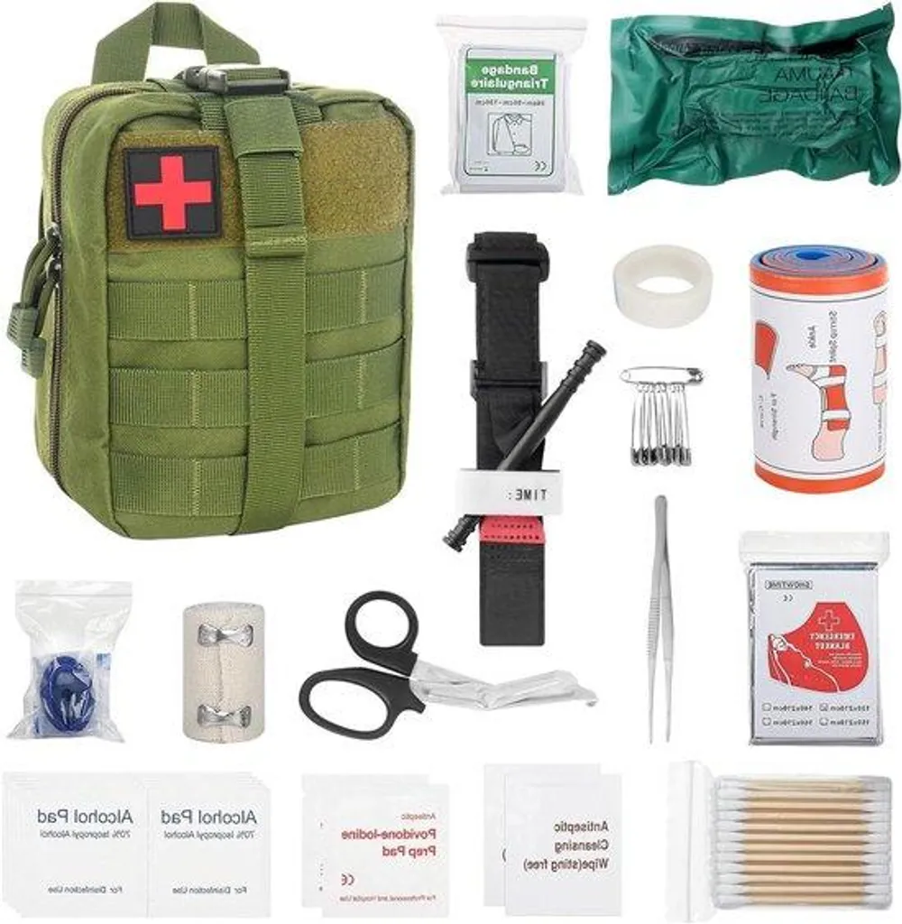 Kit de survie 46 pièces : trousse de premiers secours outdoor EVO-X