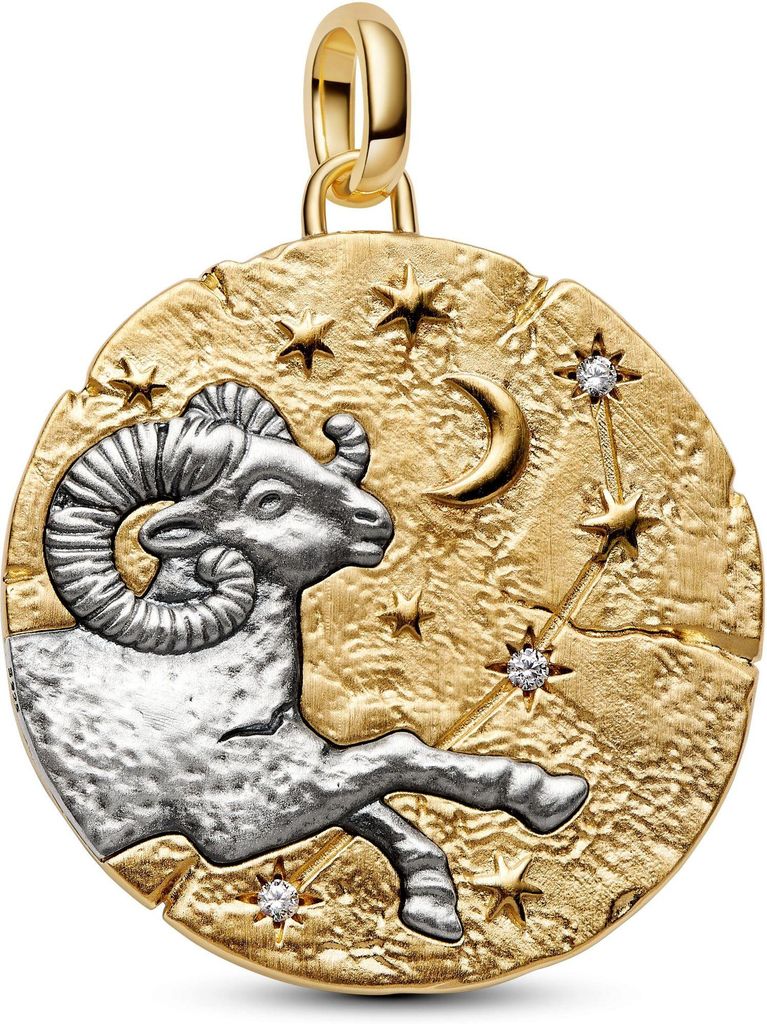 Pandora Aries Zodiac Oversized Medallion 764997C01 Charm Produktbild 