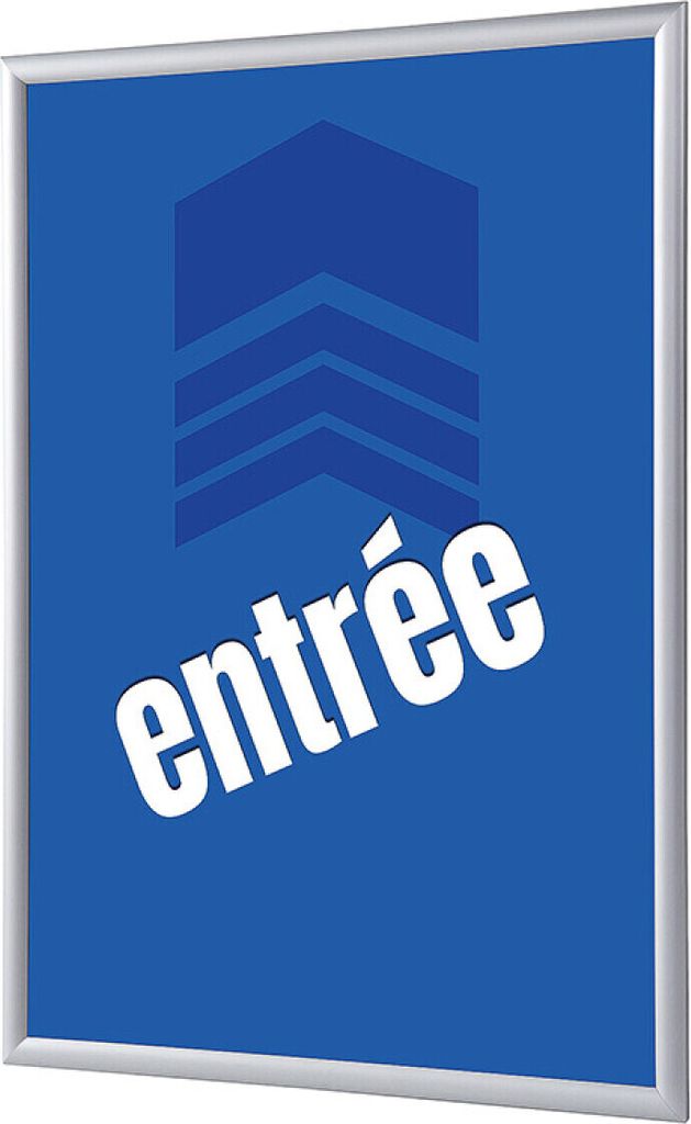 Showdown Klapprahmen - DIN A1 - Komplett-Set - Entrée Französisch - Blau/Silber