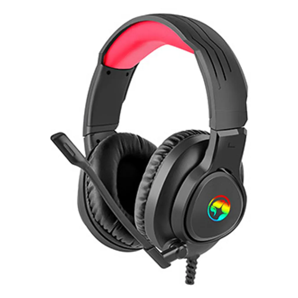 Marvo HG8958, cuffie con microfono, controllo del volume, nero, per il gioco, jack da 3,5 mm + rozdvojka + USB