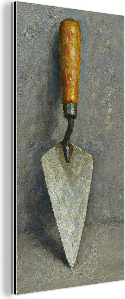 MuchoWow Wanddekoration Metall Metallbild Wandkunst 40x80 cm Kelle - Farbe - Werkzeuge MuchoWow Aluminium Gemälde - Wanddekoration - Industrial