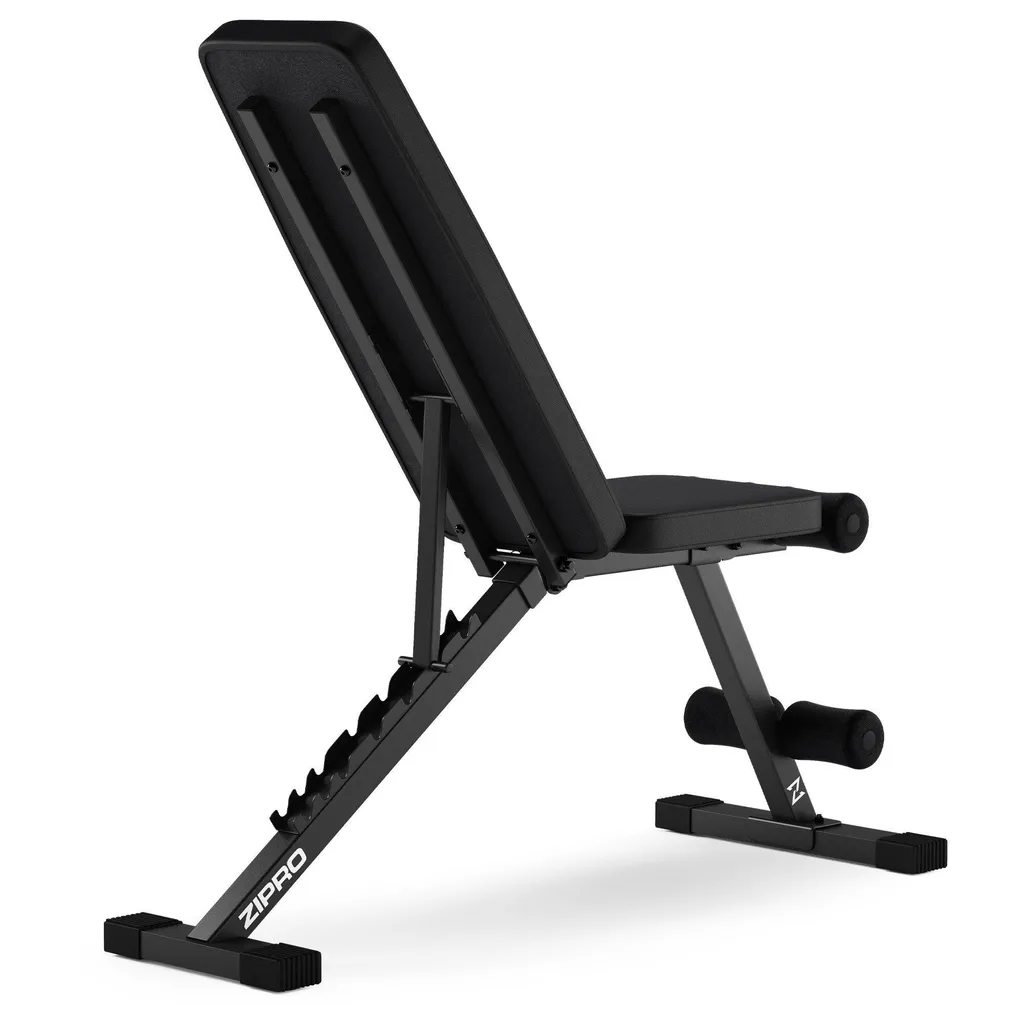 Banc d'entraînement réglable ZIPRO Stride noir pliable musculation - 13
