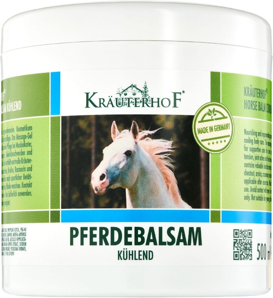 Kräuterhof Pferdebalsam rinfrescante (500 ml) – gel da Immagine del prodotto 