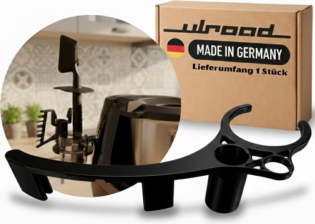 ULROAD passend für Monsieur Cuisine COMPACT Zubehör Halterung Spatel Schmetterling Befestigung Montage am Gerät (Schwarz)