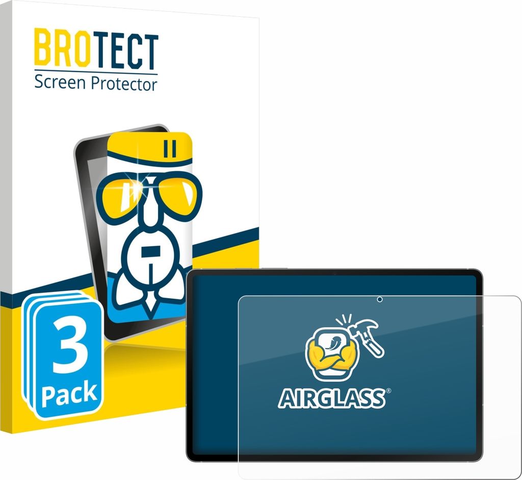 3x BROTECT Schutzglas für Samsung Galaxy Tab S10 FE / Lite / 5G Schutzfolie Panzer Folie Glas Display Schutz klar