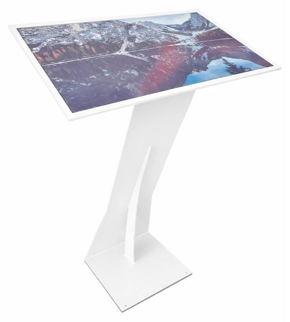 Support de sol Samsung E-Paper 32" : Structure acier, Noir, Stable