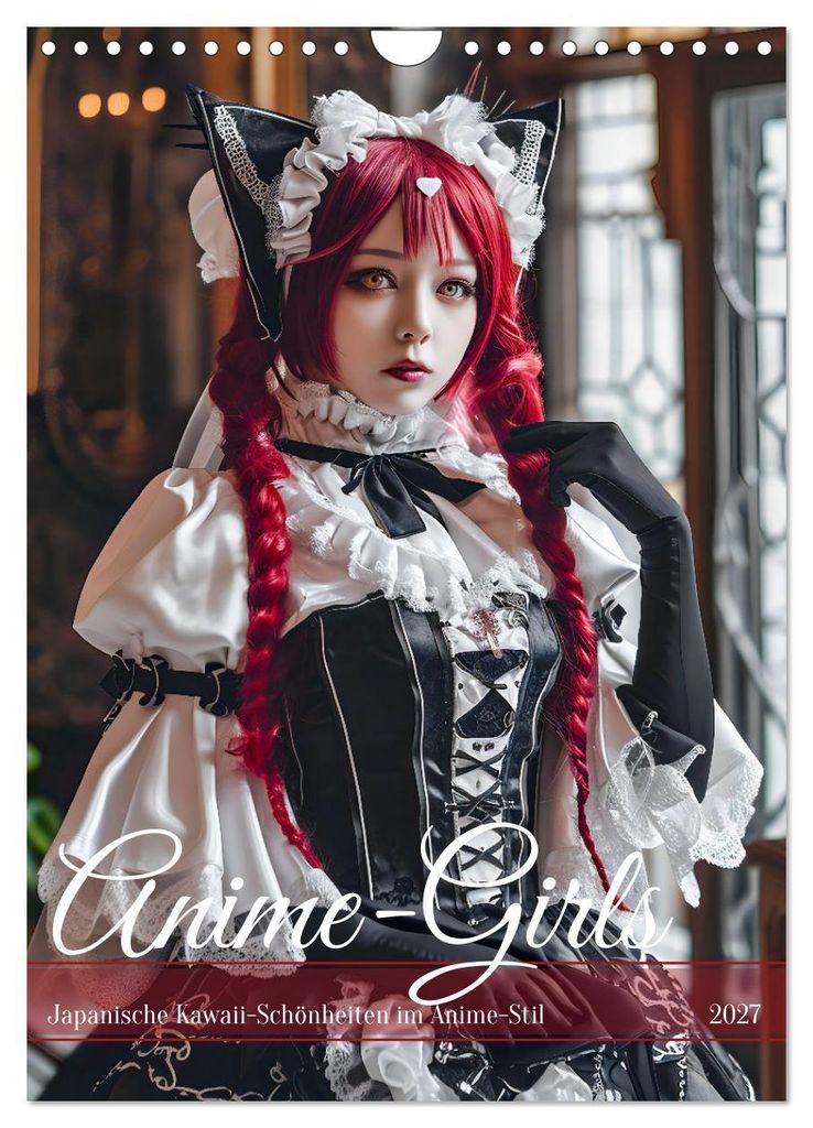 Anime-Girls - Japanische Kawaii-Schönheiten im Anime-Stil (Wandkalender 2027 DIN A4 hoch), CALVENDO Monatskalender