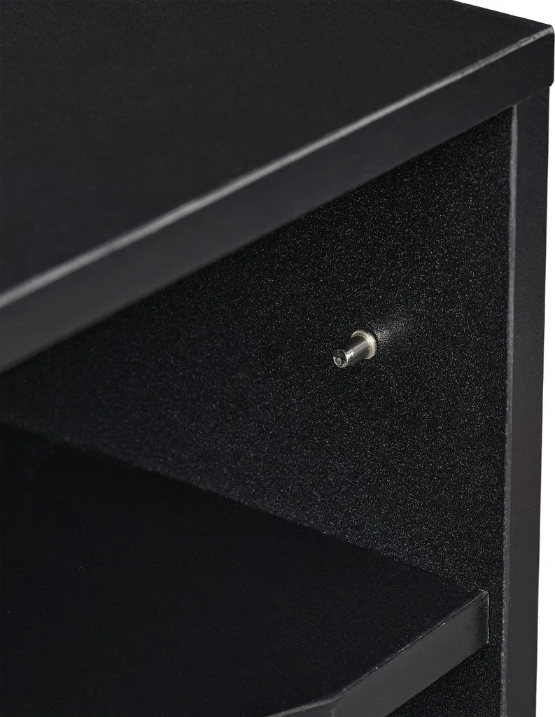 Corbeille à courrier noire superposable pour tri de documents de bureau