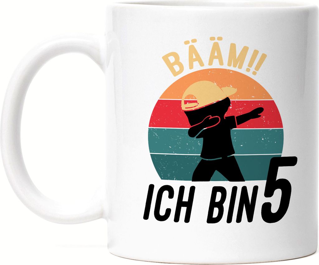 Dabbing Geburtstagstasse 5 Jahre Jungs 5. Geburtstag Lustig Tasse Jungen Fünf