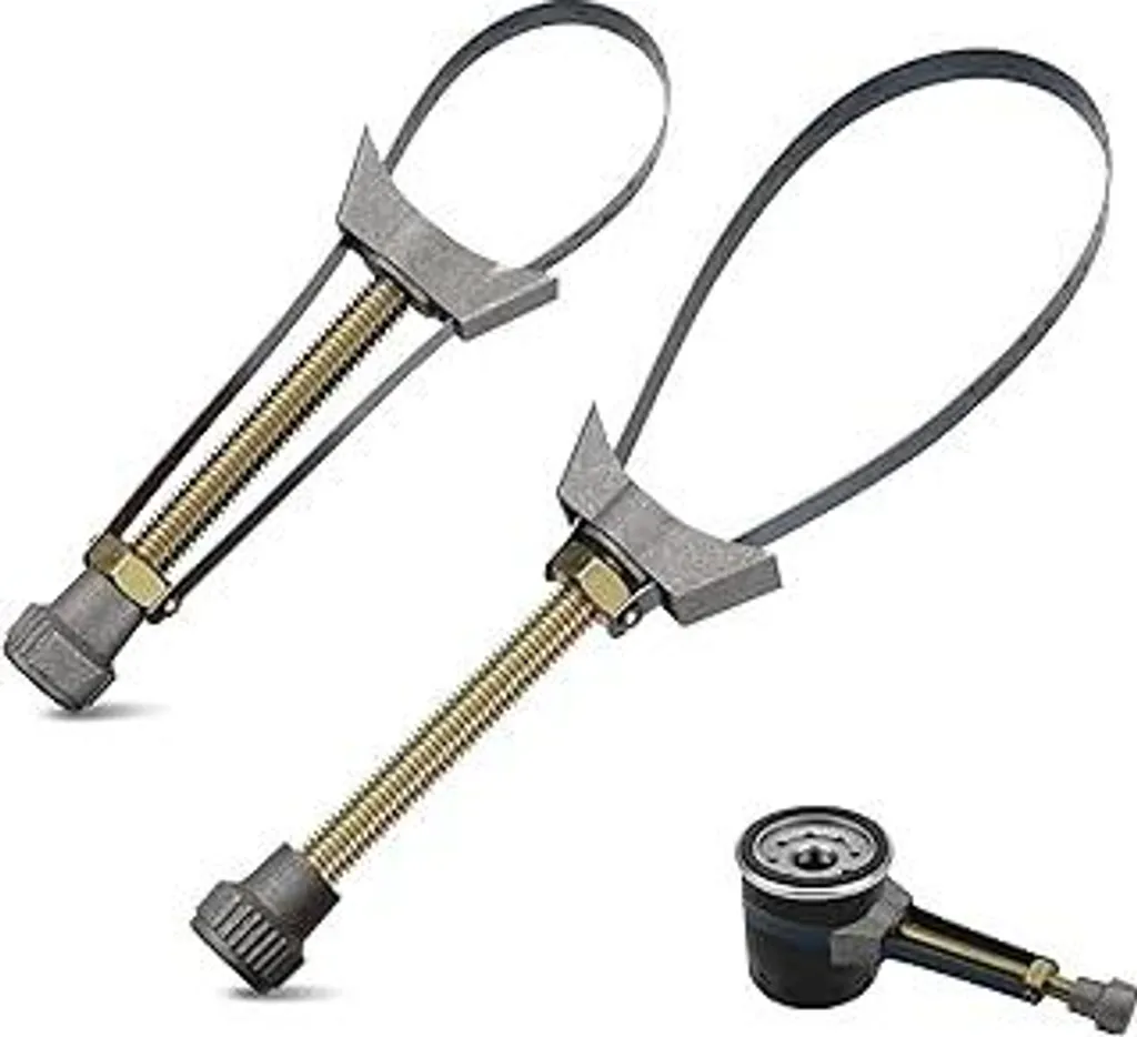 Coppia Chiavi Filtro Olio Regolabili 60-120mm in Acciaio per Auto e Moto