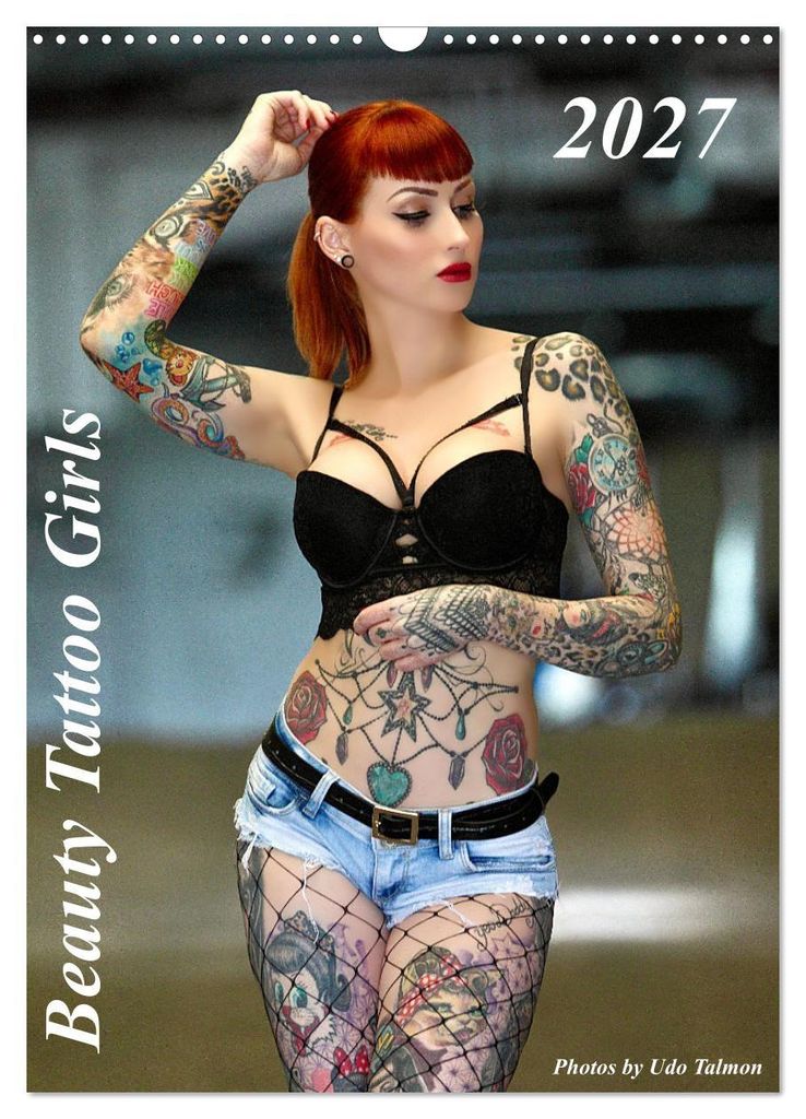 Beauty Tattoo Girls 2027 (Wandkalender 2027 DIN A3 hoch), CALVENDO Monatskalender
