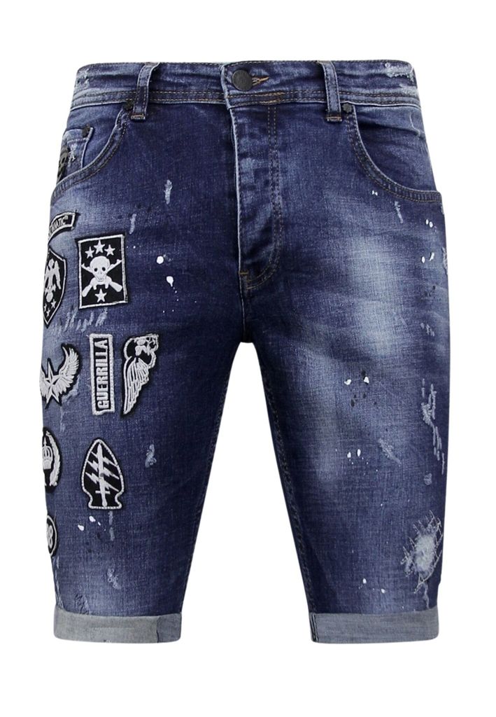Kurze Jeanshosen Für Mit Patches - 31