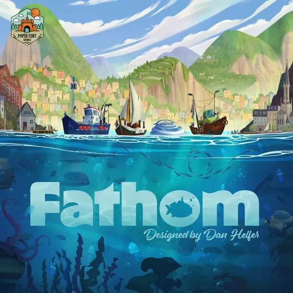 Fathom Jeu de Tuiles avec Plateau Modulaire Océan pour 2-4 Joueurs