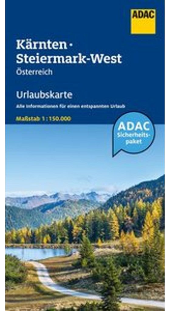 ADAC Urlaubskarte Österreich 04 Kärnten, Steiermark-West 1:150.000