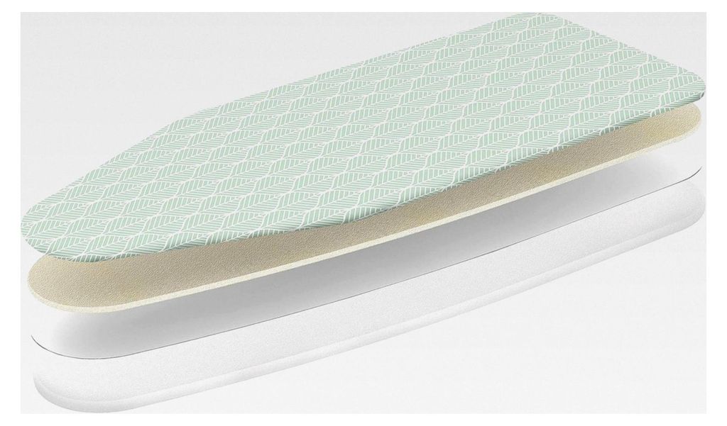 Universal-Bügelbrettbezug, 140 x 55 cm, 4 Schichten, wärmereflektierend, 100% Baumwolle, Aluminiumfolie zur Dampfrefl ekt ion, verbessert das Bü...