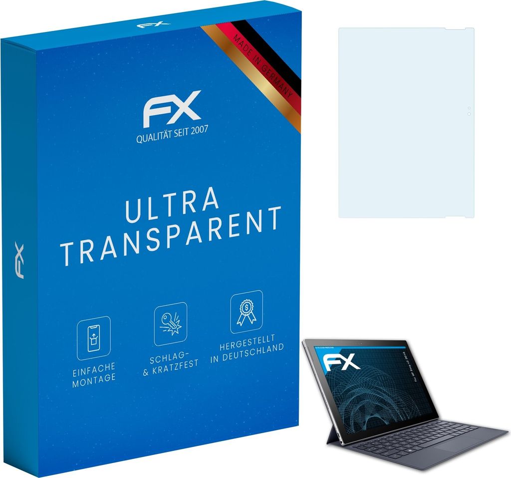 atFoliX FX-Clear 2x Schutzfolie kompatibel mit HP Envy x2 (2018) Displayschutzfolie