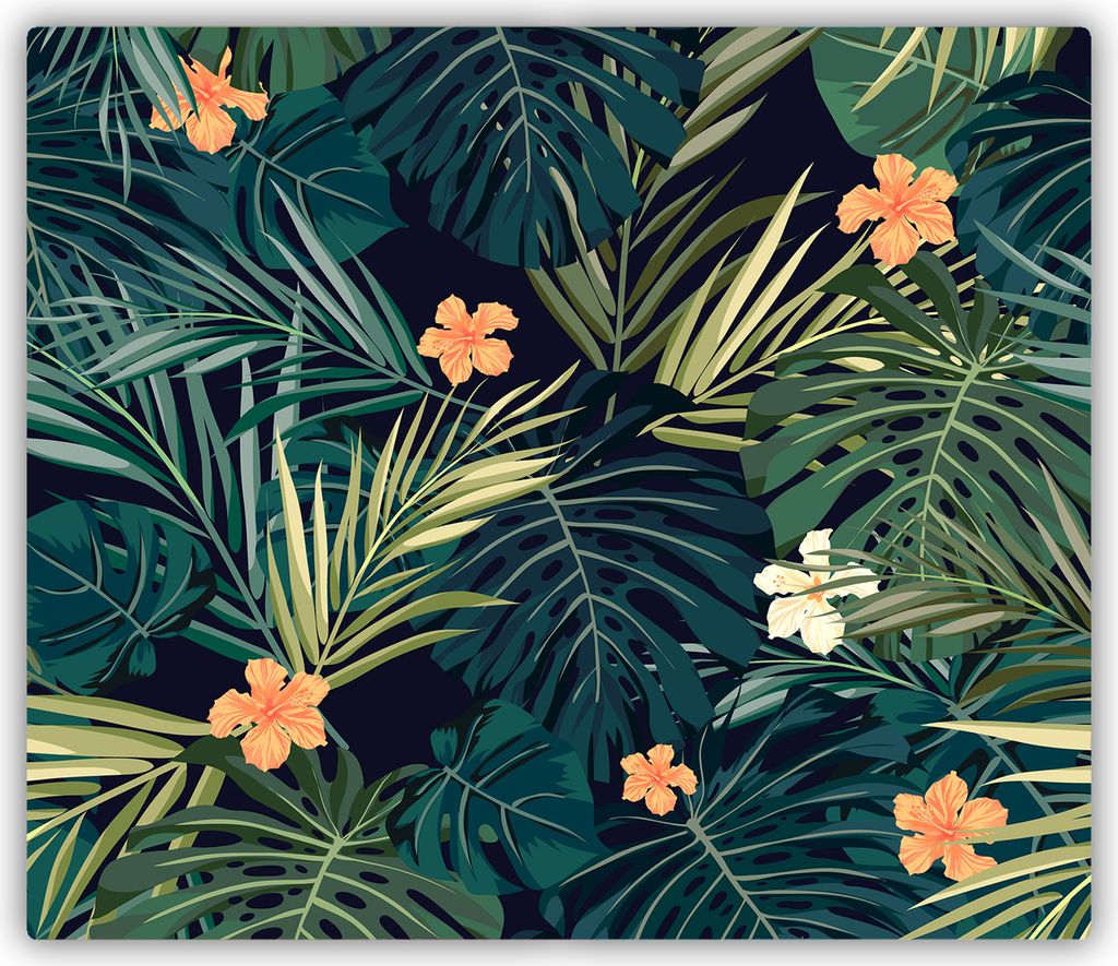 Tulup Glas Herdabdeckplatte Glaskeramikkochfeld-Abdeckung Spritzschutz Glasabdeckplatte Kochplattenabdeckung und Schneidebrett - Einteilig - 60x52 ...